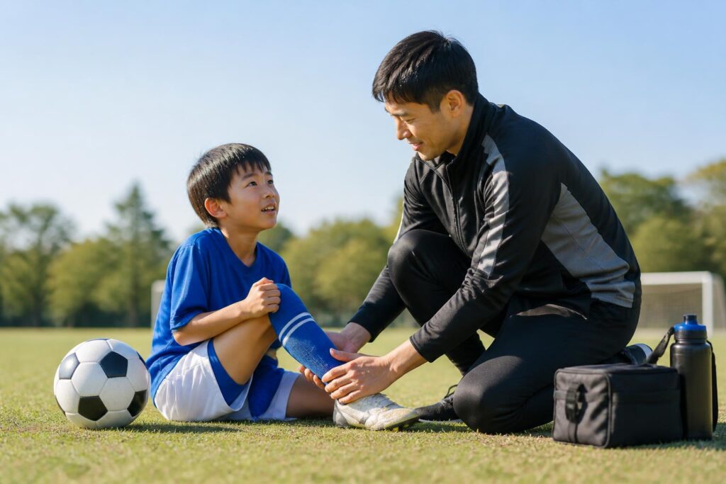 ジュニアサッカーでけがを防ぐために走るのを禁止する理由は？