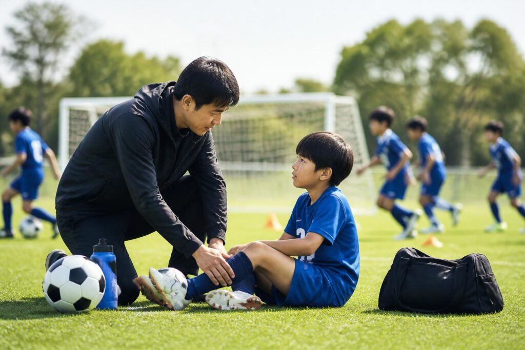 ジュニアサッカーでけがをした時、中の体力が落ちることへの不安はどう解消する？