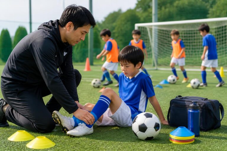 ジュニアサッカーで足裏が痛む原因は？